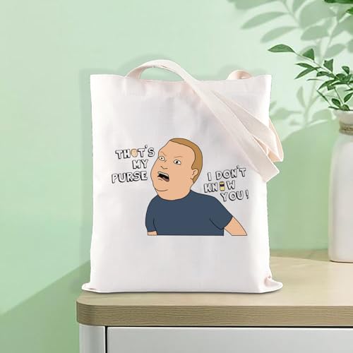 Cartoon Quote Gift TV Series Fans Cosmetic Bag Cartoon Tote Bag Tv Show Character Inspired Gift (My Purse tote)
