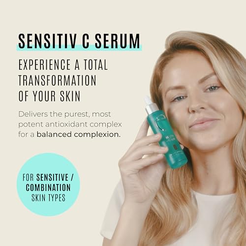 Malibu C Sensitiv C Face Serum - Vitamin C Serum for Combination & Sensitive Skin - Balances, Brightens & Protects with Ascorbic Acid, Allantoin & Pro Vitamin B5 (1 fl oz)