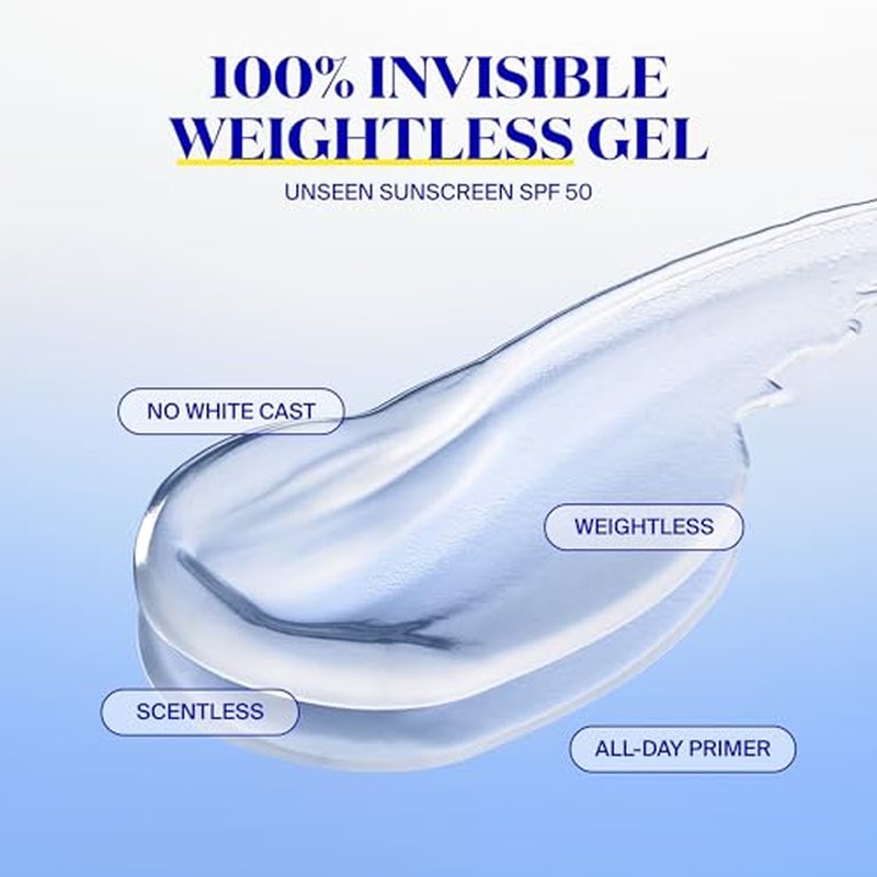 Supergoop! Unseen Sunscreen SPF 50 Invisible Sun Protection for Face (1.7 fl oz) + PLAY Antioxidant Body Mist SPF 50 (Pack of 2, 6 fl oz Each) - Broad Spectrum Body & Face Sunscreen