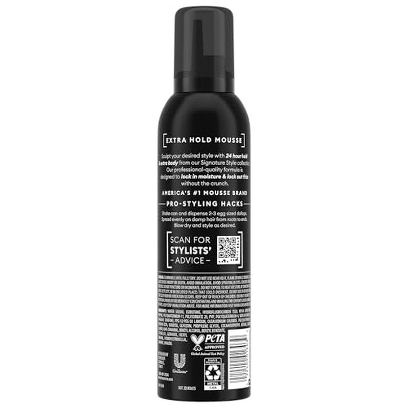 TRESemm? Shaping Mousse, Extra Hold 6-Pack ? Alcohol-Free, Non-Drying Hair Mousse for Sculpting, 24H Frizz Control, 6.5 Oz Ea