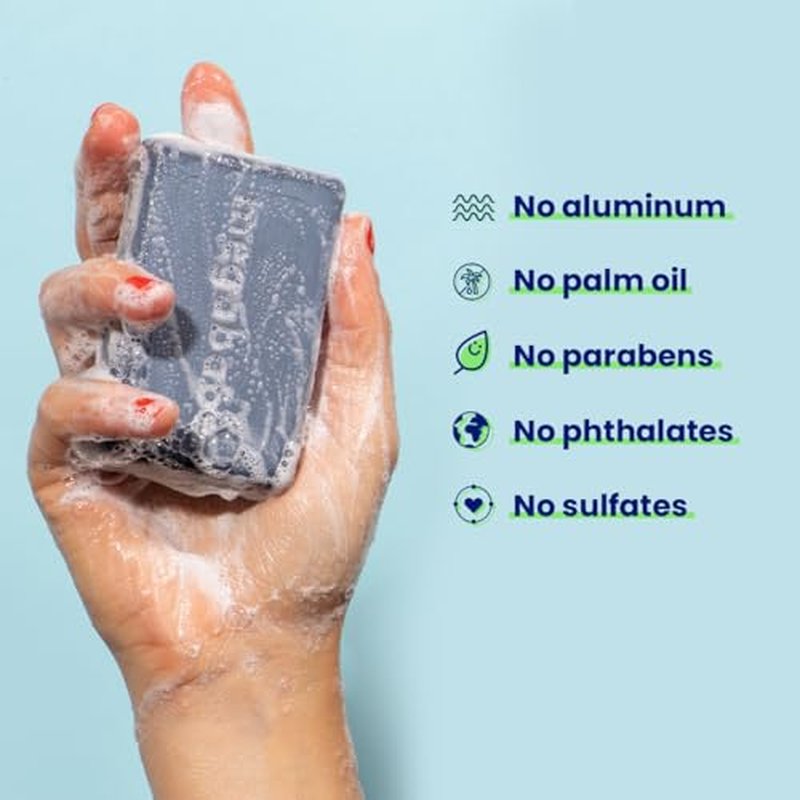 Megababe Underarm Bar Soap - Space Bar | Stocking Stuffer Holiday Gift | With Detoxifying Charcoal for Odor Control | 4.5 oz