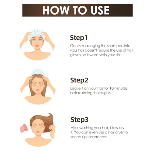 Hair Dye Shampoo,New Instant Hair Care dye shampoo For Men And Women (black)