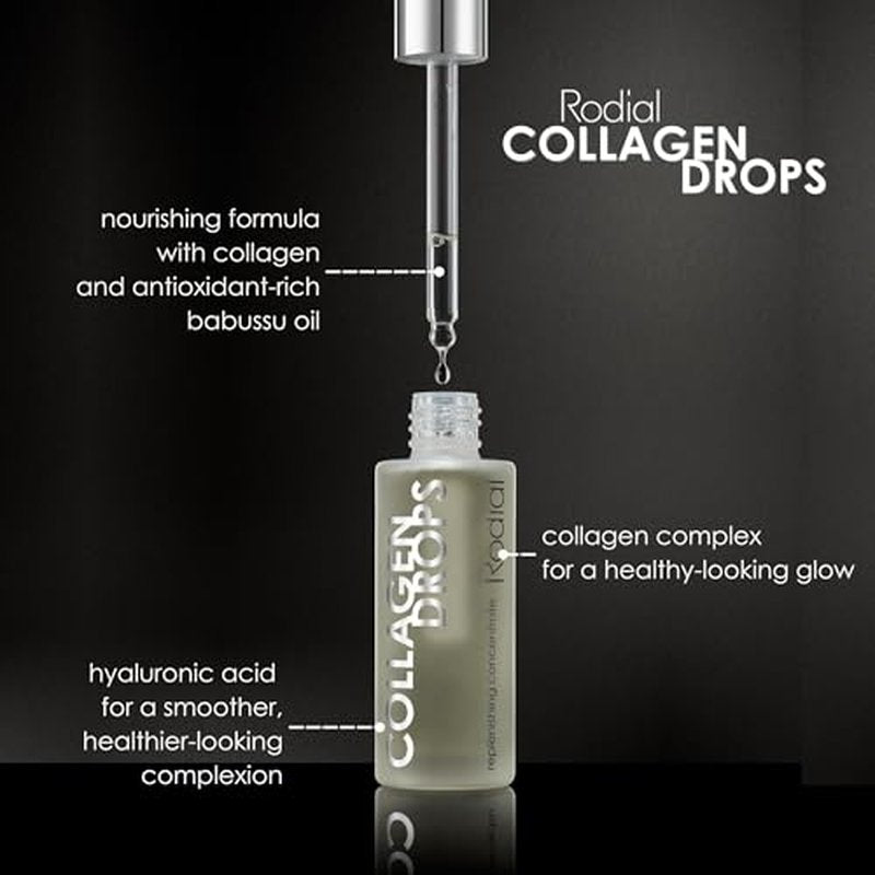 Rodial Collagen 30% Booster Drops Serum 1.0 fl oz, Collagen Serum to Rejuvenate and Improve Skin Elasticity, Hyaluronic Acid for Smoothing and Plumping, Hydration Boost Collagen Skin Serum