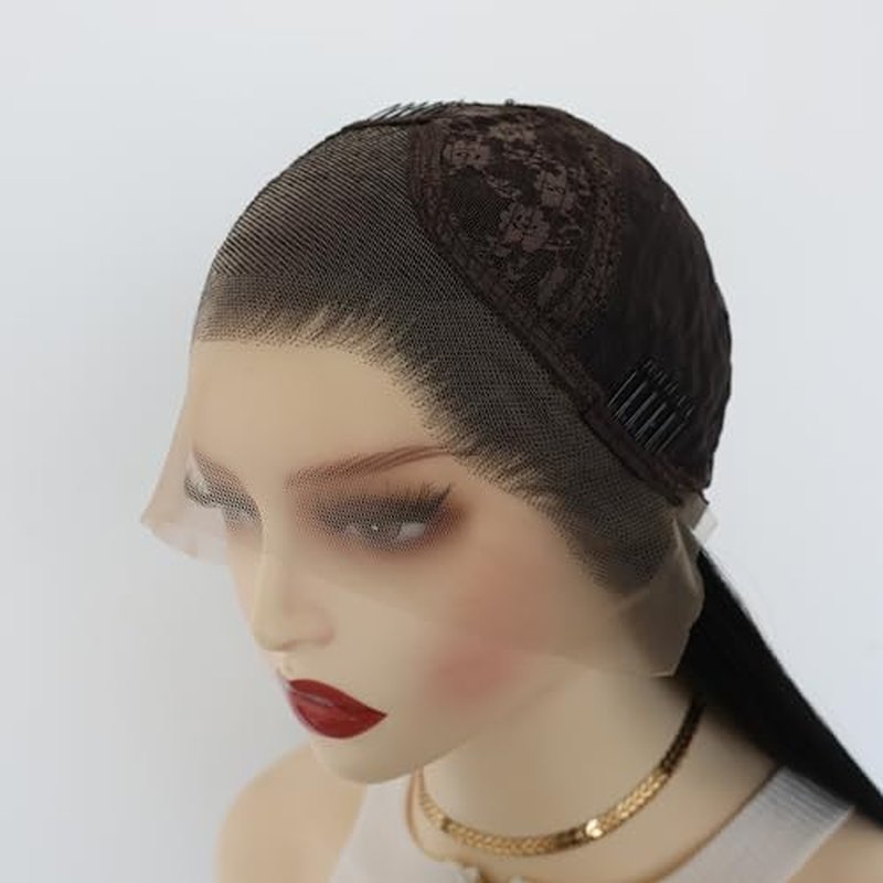 Long Brown Loose Wavy Synthetic Lace Front Wig Middle Part Lace Wigs Glueless Synthetic Hair Wig for Women Daily Party Cosplay Wigs Hairline Drag Queen