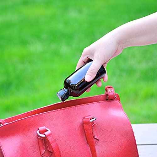 Youngever 12 Pack Empty Glass Bottles with Lids, Amber Glass Tight Seal Lids, Refillable Container for Essential Oils, Vanilla Extract and More (4 Ounce)