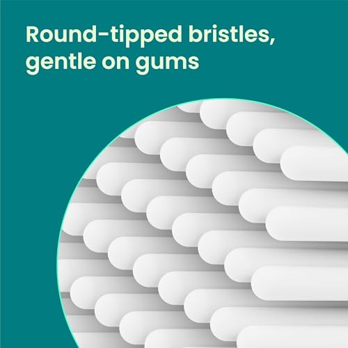 quip Rev 360 Oscillating Electric Toothbrush Heads - 4 Pack - Verified quip Brush Head Refills for Oscillating Toothbrushes - Soft Bristles, Dual-Length, Compact - Last 3 Months Each - White