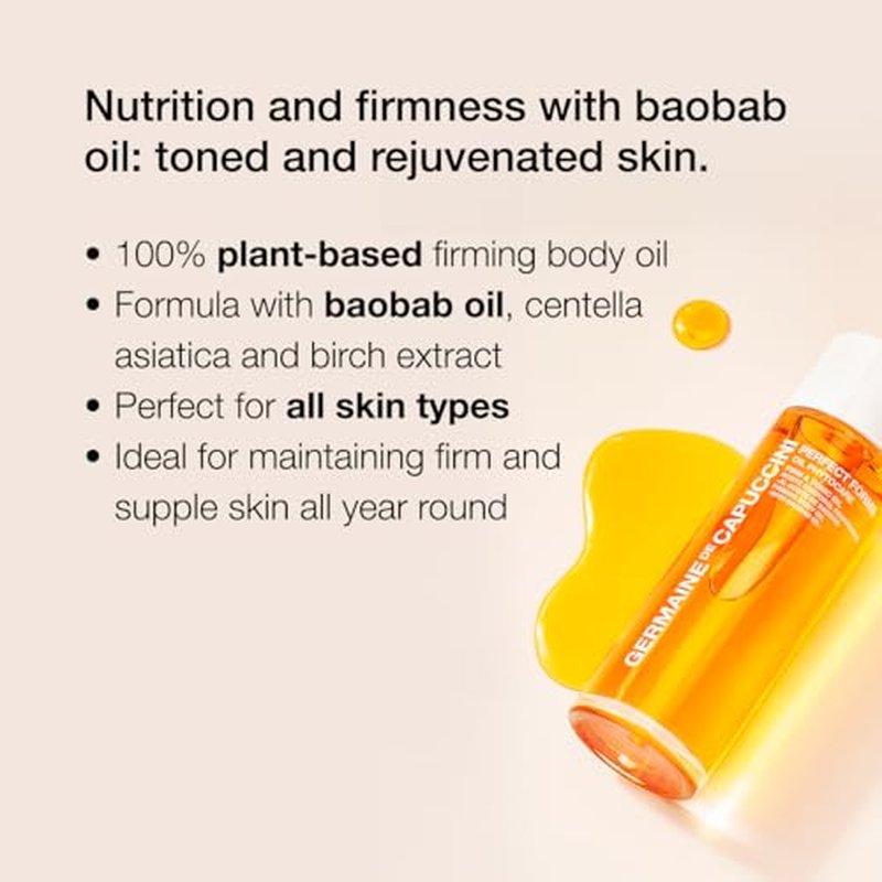 GERMAINE DE CAPUCCINI | PERFECT FORMS - Oil Phytocare Firm Tonic Oil with Baobab - Firming Body Oils for Women After Shower - Helps Improve Skin Suppleness - Recommended during Weight Changes - 3.4 oz