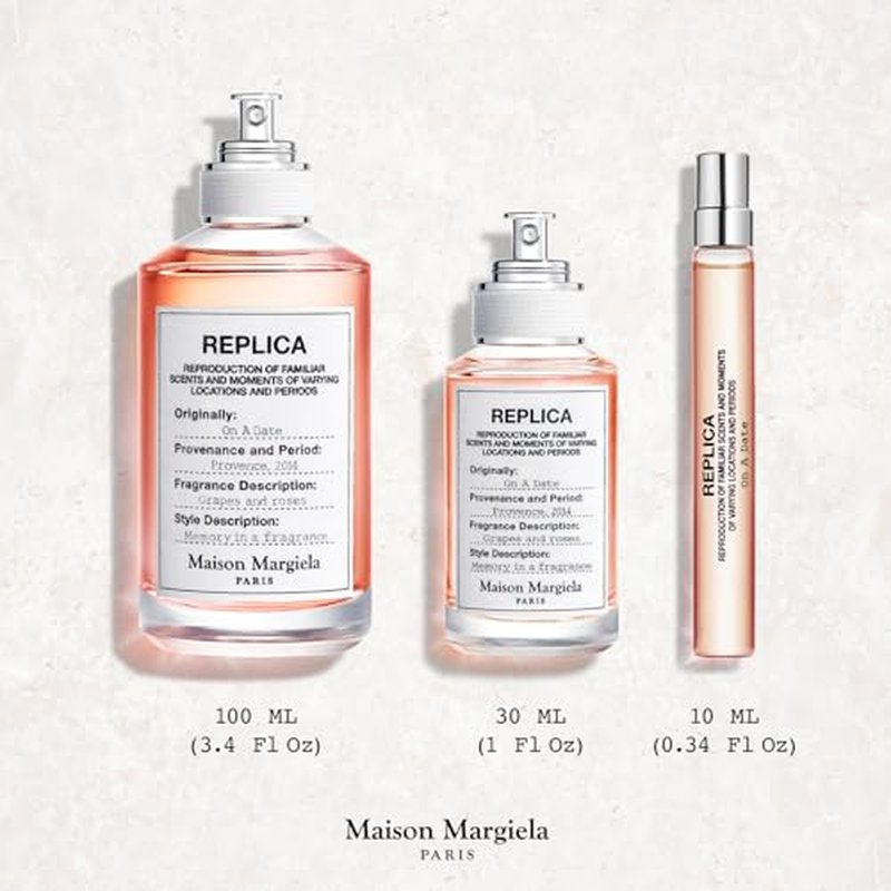 Maison Margiela - Replica - On a Date Eau de Toilette - Floral Fragrance - With Patchouli, Rose, & Black Current Accords