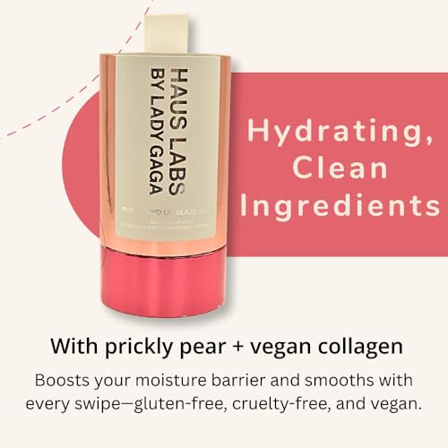 Haus Labs PHD Hybrid Innovation Plumping Lip Glaze Duo - Honey Shimmer Full Size & Persimmon Mini