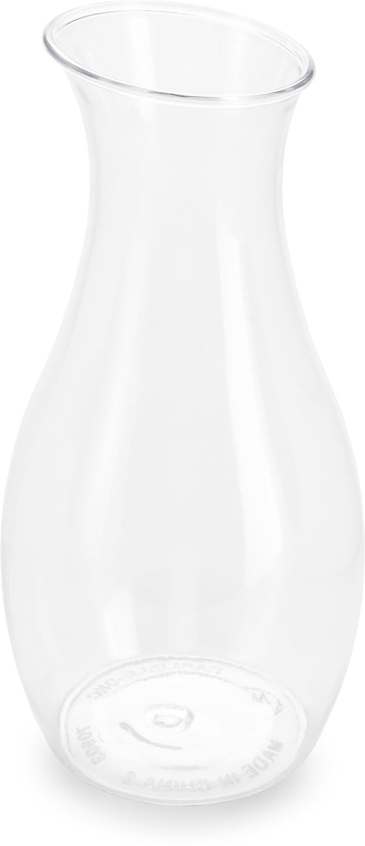 Carlisle FoodService Products 7090207 Cascata Carafe Juice Jar Beverage Decanter Only, Plastic, 1 L, Clear