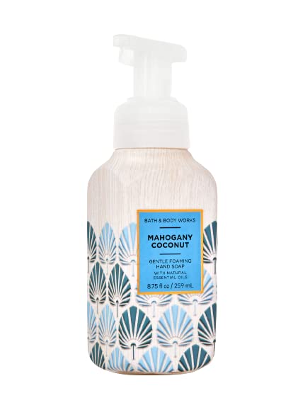 Bath & Body Works Mahogany Coconut Gentle Foaming Hand Soap 8.75 Ounce 2-Pack (Mahogany Coconut)