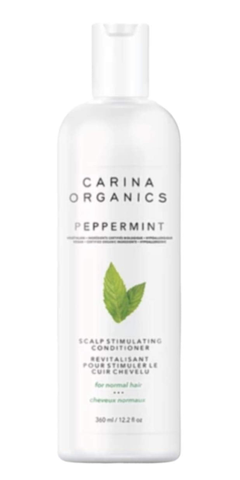 Carina Organics Peppermint Cooling Scalp Conditioner, 360 Milliliters