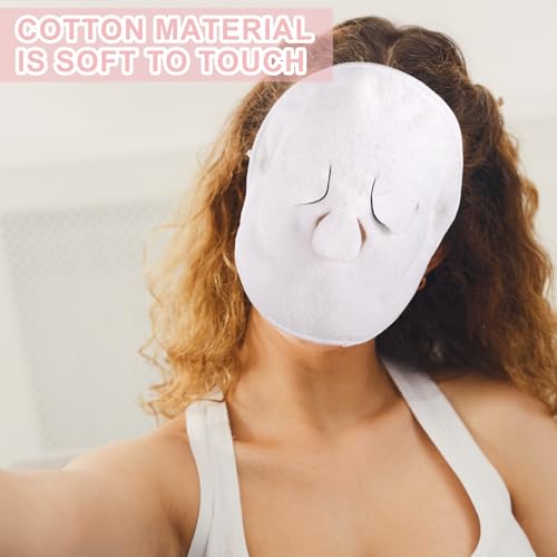 Face Steaming Towel, 4 Pack Reusable Face Towel Cold Hot Compress Facial Steamer Moisturizing Beauty Skin Care Spa Towels for Women Girls Skin Face Care Beauty Salons