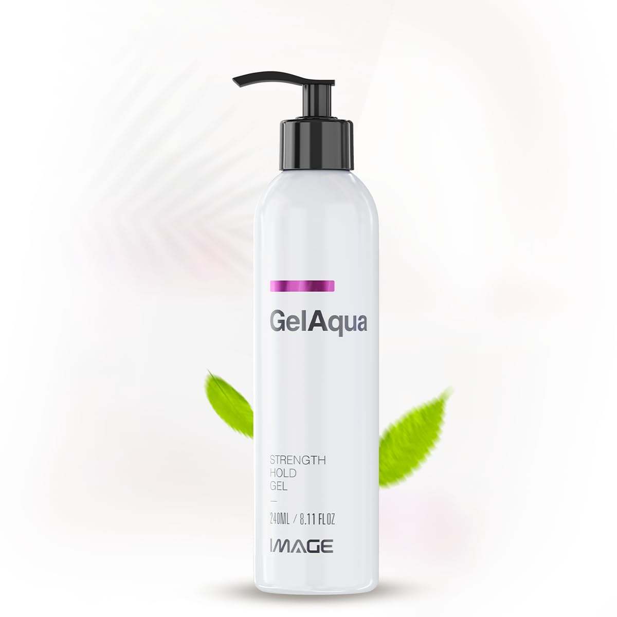 Image Gelaqua Hair Gel – Hydrating Styling Gel with Medium Hold for Natural, Flexible Styles – Non-Sticky Formula – Frizz Control and Shine (8.11 Fl Oz)