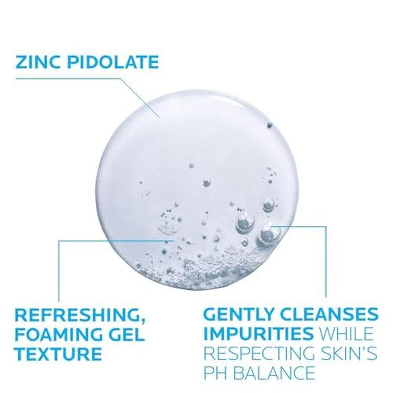 La Roche-Posay Effaclar Purifying Foaming Gel Cleanser for Oily Skin, With Zinc Pidolate To Remove Excess Oil, Alcohol Free & Oil Free, Face Wash For Oily Skin, Dermatologist & Sensitive Skin Tested?