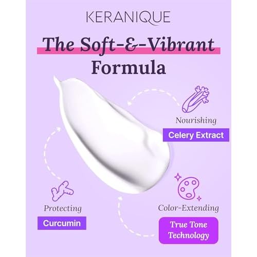 Keranique Color Boost Scalp Revitalizing Keratin Conditioner for Color Treated Hair | Keratin Hair Treatment | Keratin Amino Complex, Free of Sulfates, Dyes and Parabens