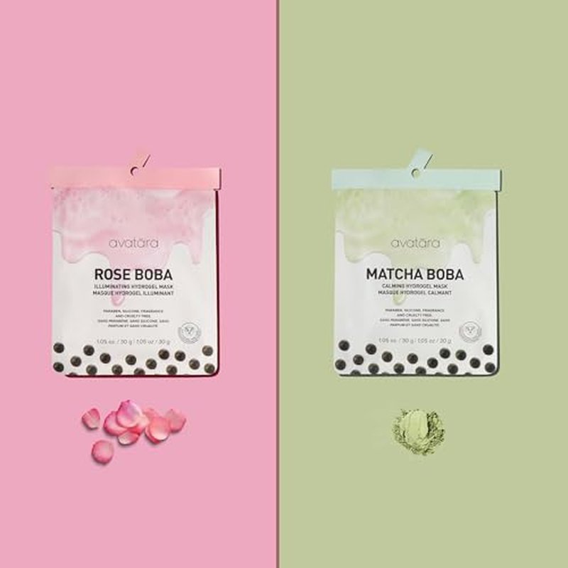 Avatara Sheet Mask Set, Facial Mask Variety Set of 10, Face Mask Skincare with Natural Extracts, Hydrating Face Mask Skin Care Set, Made with Tencel Fibers, All Skin Types, Teen Skincare, 10 Pack