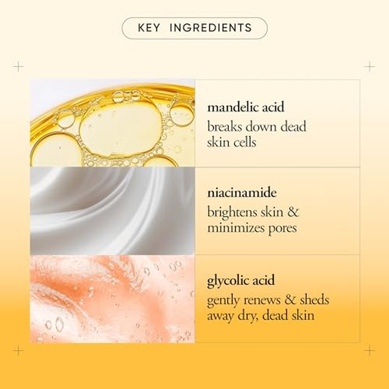 philosophy microdelivery triple-acid brightening peel pads with mandelic, glycolic & malic acid for discoloration, dark spots & uneven skin tone - 12 ct