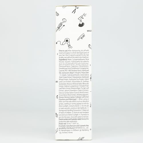 Elizavecca CER-100 Collagen Coating Protein Ion Injection Hair Essence Cream 50ml/1.7 fl.oz.