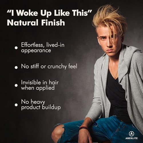 Aberlite Grit + Grace Hair Texture Powder Spray for Men & Women - Styling Texturizing Volume Powder, Volumizing Hair Products, Matte Finish