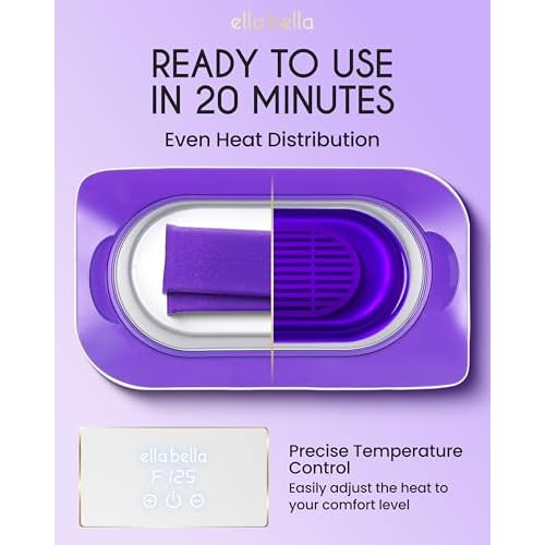 ELLA BELLA¢ç Paraffin Wax Machine for Hand & Feet ? Parafin Wax Warmer ? Everything in One Kit ? Paraffin Wax Refills, Mitts & Booties ? Soothing Relief with Parrafin Hot Wax ? Home Paraffin Wax Bath