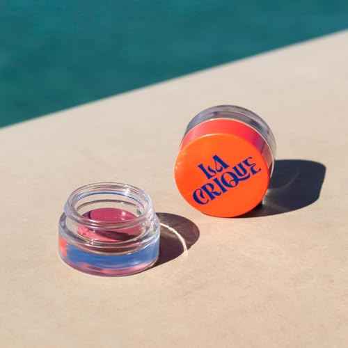 La Crique - Lip and Cheek Balm - Cream Blush & Tinted Lip Balm - Infused with Hyaluronic Acid + Vitamin C - LightWeight Cream Makeup and Skincare - 99% Natural Ingredients - Vegan - Rosewood