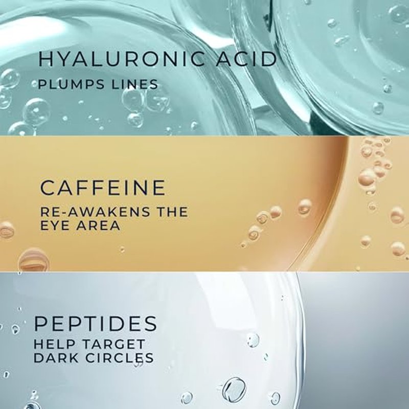 RoC Multi Correxion Hyaluronic Acid Anti Aging Under Eye Cream for Puffiness & Dark Circles (.5 OZ) + RoC Retinol Capsules (7 CT), Skin Care Routine, Fragrance & Paraben Free for Women and Men