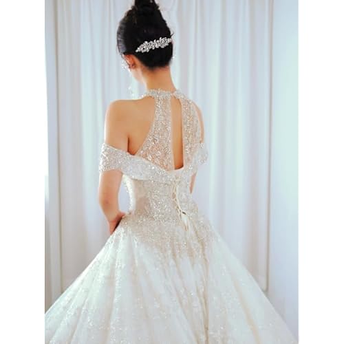 Wedding Hair Accessories,Rhinestones, Luxurious Hair clips, Shiny Rhinestones Bridal Side Hair Combs for Bride Bridesmaid,High-end hair accessories are ideal gifts for women