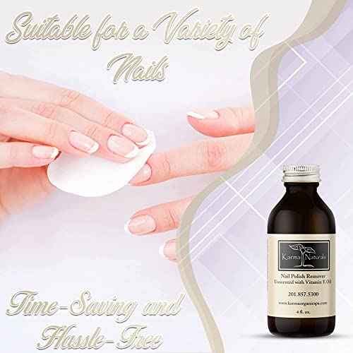 karma organic Unscented Nail Polish Remover, Non-Toxic Nail Treatment Vegan Cruelty-Free) (Unscented) (Unscented +Top/Triple Bas)