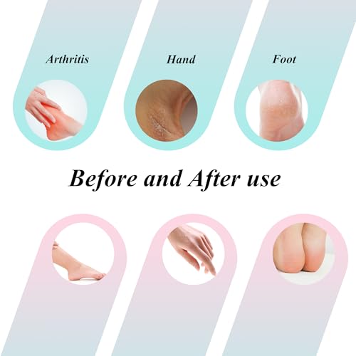 Paraffin Wax warmer for Hand and Feet, Includes 4000ml Wax warmer Machine and 6 packs of Lavender scented Paraffin Wax, Enjoy take care of your hands and feet