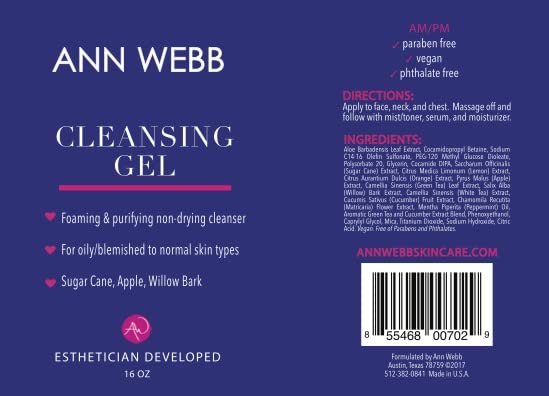 Foaming Cleansing Gel for Oily & Blemished Skin - Non-Greasy Exfoliating Formula | 16 oz