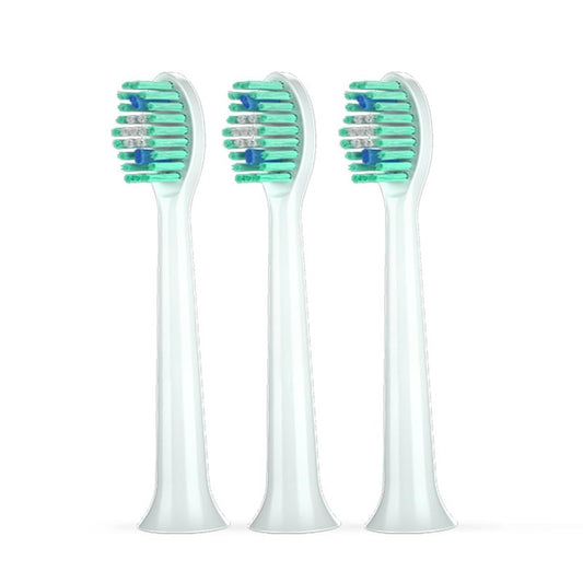 FUMEIKANG Replacement Toothbrush Heads Compatible with Philips Sonicare Electric Toothbrush W Shaped (Pack of 3)