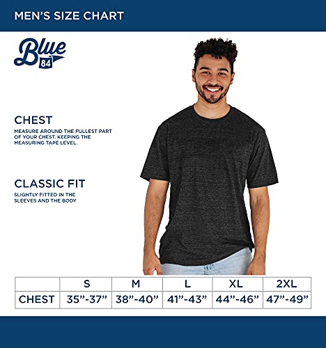 Blue 84 Men's Michigan Wolverines T Shirt Tri-Blend Team Color, Michigan Wolverines Navy, XX-Large