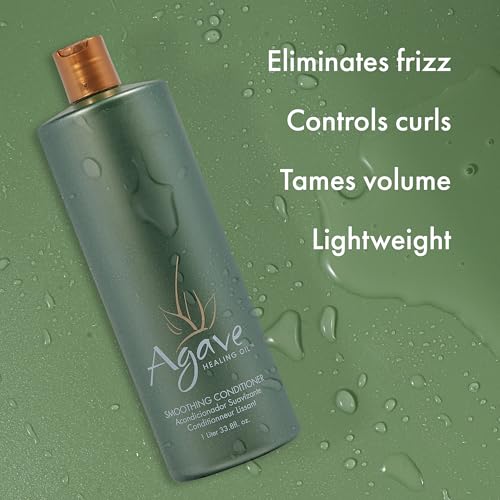 Agave Smoothing Conditioner Lightweight Moisture Infusion & Frizz Control, Sulfate-Free, Color-Safe