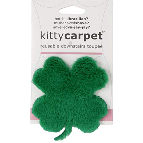 Kitty Carpet: Reusable Downstairs Toupee Merkin Wig ? Funny Gag Gift for Women & White Elephant Gift Exchanges (Lucky Shamrock Green)