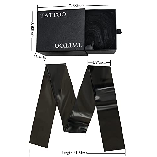 Tattoo Clip Cord Covers,DOWEI One Box of 100PCS Plastic Black Clip Cord Sleeves,Tattoo Clip Cord Bags for Tattoo Supply (Black)