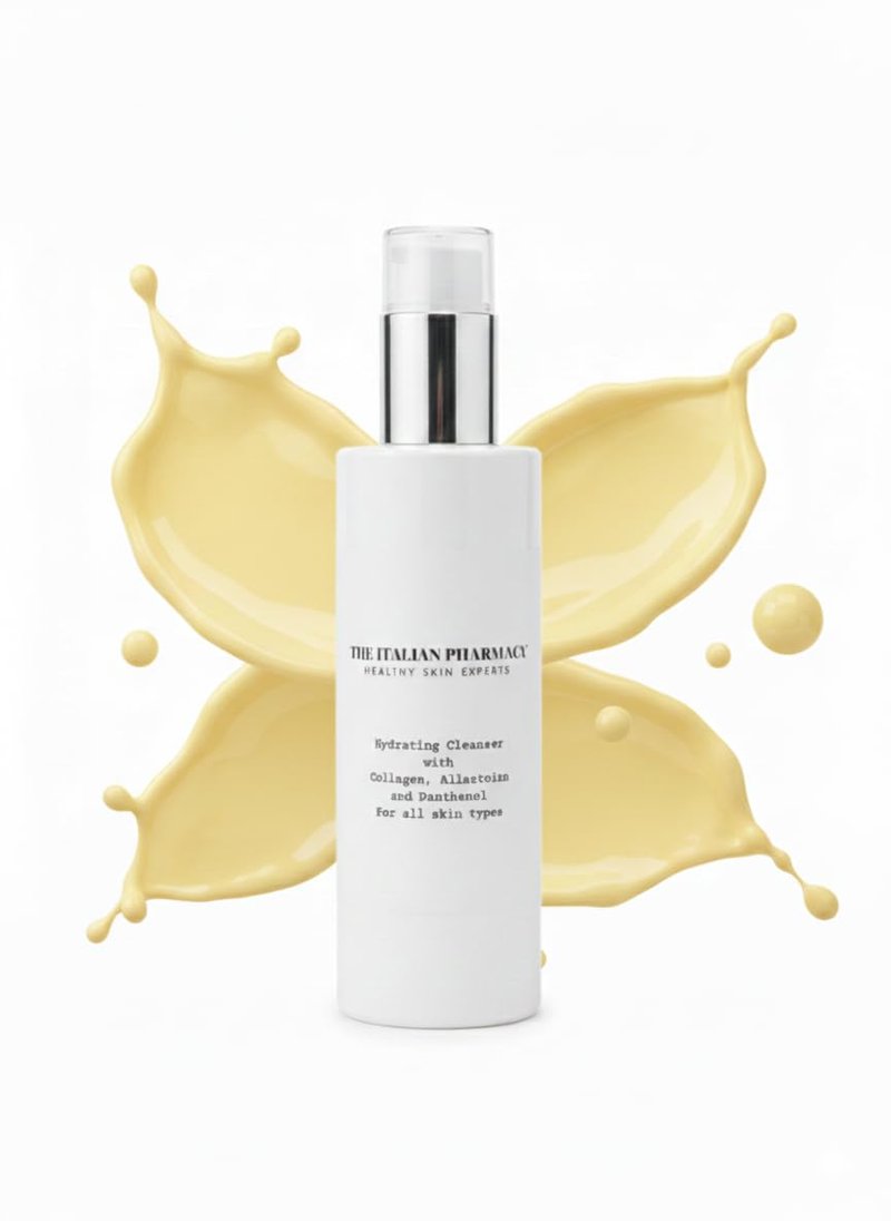 The Italian Pharmacy Gentle Foaming Face Cleanser with Natural Ingredients - Deep Clean & Hydrate for All Skin Types