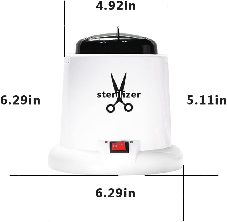 Nail Tools Cleaner - High-Temperature Pot for Scissors, Tweezers & Clippers | Ideal for Nail & Hair Salons