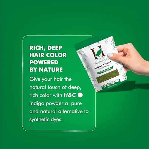 100% Natural Indigo Powder for Hair (227g / (1/2 lb) / 8 ounces) Indigofera tinctoria to color your hair brown to black