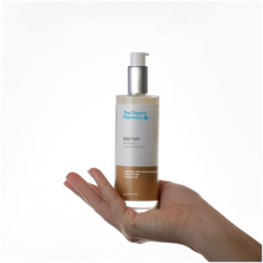 The Organic Pharmacy Self Tan Lotion, Plant-Based DHA, Moisturizing with Shea Butter and Jojoba Oil, 100ml