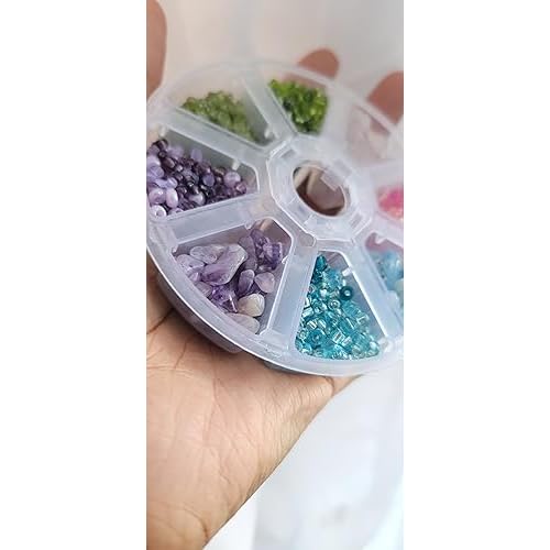 Bead It Wear It Love It Crystal Loc Sprinkle Complete Kits, Dreadlock Hair Bead Accessories, Sprinkle Beads for Braids Locs Twists, Needle & Thread Included (Crystal Color Match Up Kit)