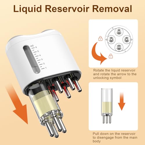 2 in 1 Electric Scalp Massager and Hair Oil Applicator, Hair Massager Scalp Applicator Brush for Hair Growth, Advanced Scalp Care Brush for Hair Oiling