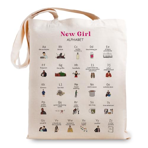 New Girl TV Show Inspired Gift, Girl Fans Gift Tote Bag Merchandise, Funny Shoulder bag Gifts for Sister Friends Shoulder Bag