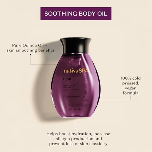 Nativa SPA by O Botic?rio, A?a? Body Oil, Scented Moisturizer, 6.8 Ounce