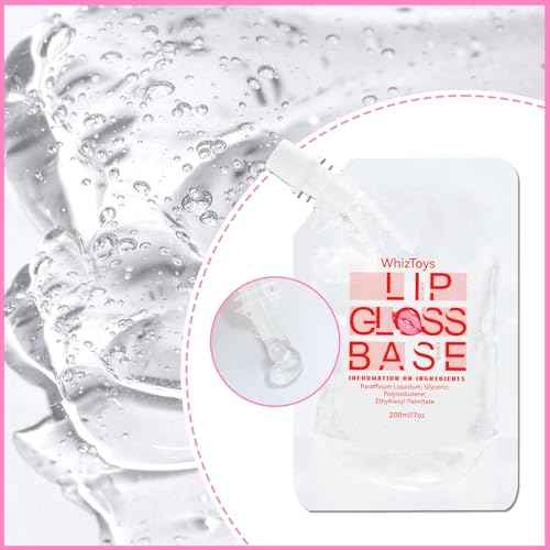 74PCS DIY Lip Gloss Making Kit£¬Make Your Own Lip Glosses Set Moisturizing Lip Glaze Handmade Glittery Set for Makeup Lover Beginner Teen Girl Gifts£¬200ml Lipgloss Base