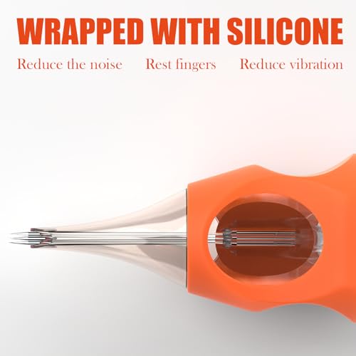 Wormhole Tattoo Cartridge Needles, 20PCS #1205RL Tattoo Needles Round Liner Disposable Tattoo Liner Needles for Rotary Tattoo Gun Tattoo Pen (1205RL)