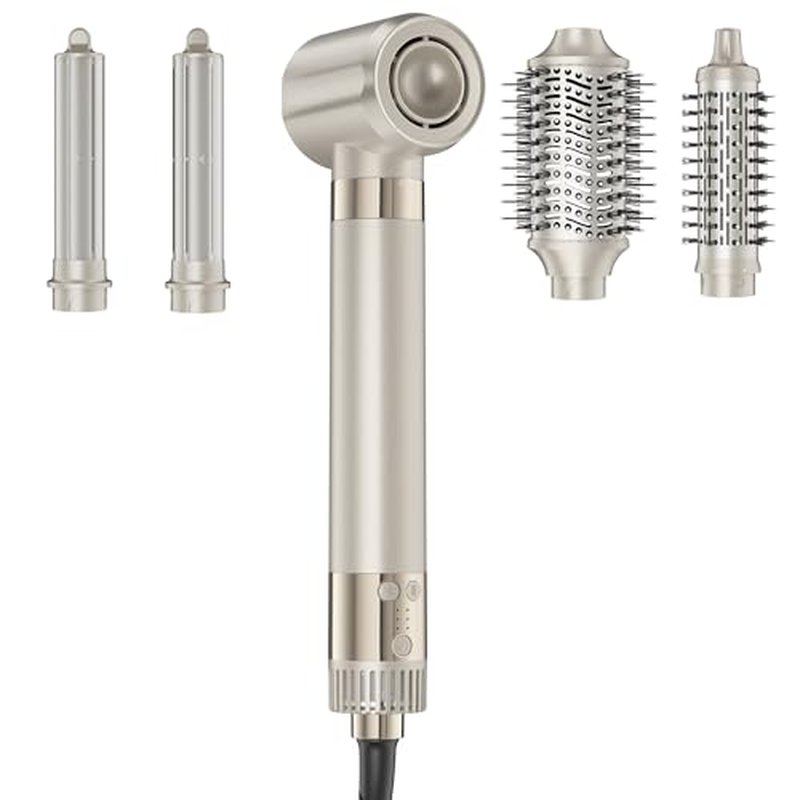 Upgraded 5-in-1 Hot Air Styler ? Hair Dryer & Versatile Air Styler with Auto Wrap Curlers, Volumizing Brushes, Frizz-Free Hair Styler Tool for Curling, Smoothing & Adding Volume, No Heat Damage