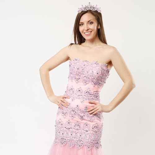 Tiaras for Women Princess Crown Headband Birthday Queen Rhinestone Shiny Pink Tiara for Women Princess Decoration for Party, Birthday, Halloween, Photo, Gift, Christmas