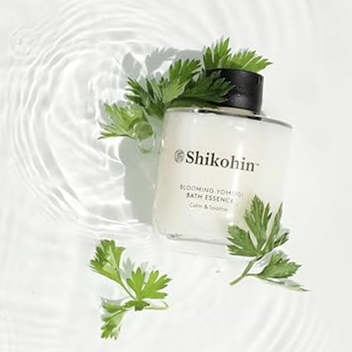 Blooming Yomogi Bath Essence: Milky Bath Oil with Yomogi Leaf, Camellia & Rice Bran - Natural Aromatherapy Soak - 100ml - Forest Bathing Scent - Vegan, Cruelty-Free, Made in Japan