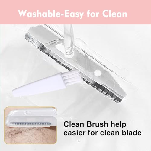 6 Pack Replacement Heads for Finishing Touch Flawless Dermaplane Glo Facial Exfoliation Tool, Replacement Blades for Flawless Dermaplane Razor- Include Replace Tray + Clean Brush